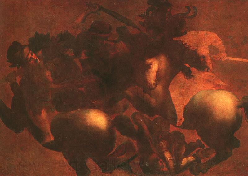  Leonardo  Da Vinci The Battle of Anghiari Germany oil painting art